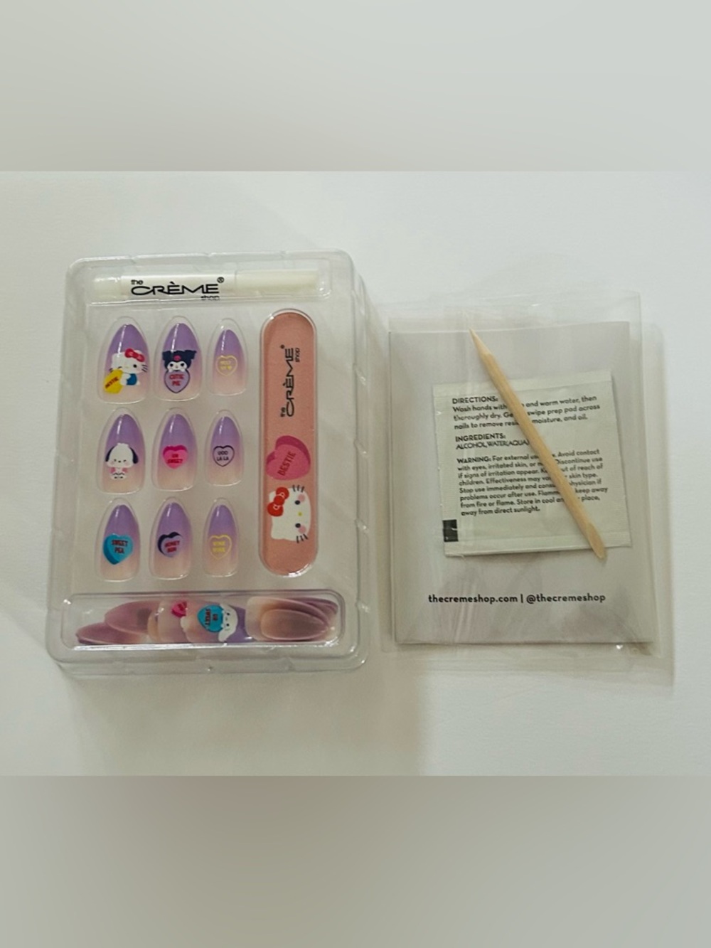 New 24 Hello Kitty and Friends Press-on Nails Medium Length Almond Shape - Picture 4 of 14